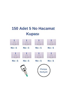 Kupasan Hacamat Kupa Seti No:5 150'li Kupasan Hacamat Kupa Seti No:5 150'li