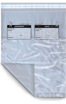 Cepli Gri Poşeti 45X55+4 Cm - 100 Adet Cepli Gri Poşeti 45X55+4 Cm - 100 Adet