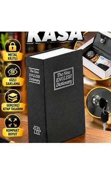 İngilizce Sözlük Tasarımlı Metal Kilitli Kitap Kasa 18,5 X 11,5 X 5,6 Cm İngilizce Sözlük Tasarımlı Metal Kilitli Kitap Kasa 18,5 X 11,5 X 5,6 Cm
