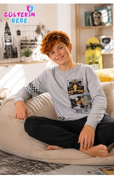 Tarık İnterlok Kumaş Araba Baskılı Erkek Pijama Takımı 11-16 Yaş -ta4401470 - Gri Tarık İnterlok Kumaş Araba Baskılı Erkek Pijama Takımı 11-16 Yaş -ta4401470 - Gri