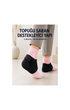 Topuk Destek Çorabı S Beden 36-40 Ayarlanabilir Cırtlı Günlük Kullanım - Topuk Destek Çorabı S Beden 36-40 Ayarlanabilir Cırtlı Günlük Kullanım -
