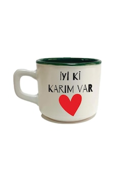 İyi Ki Karım Var Baskılı Yeşil Venüs Sevgililer Günü Kupası İyi Ki Karım Var Baskılı Yeşil Venüs Sevgililer Günü Kupası