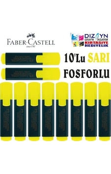 Fosforlu Kalem 10lu Sarı Yeşil Fosforlu Kalem 10lu Sarı Yeşil