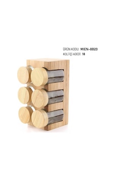 Mien Bambu 6 Lı Baharatlık Mien-8b23 Ahşap