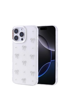 Apple Uyumlu iPhone 16 Pro Max Kılıf Airbag Tasarımlı Simli Şeffaf Zore Kutup Kapak Apple Uyumlu iPhone 16 Pro Max Kılıf Airbag Tasarımlı Simli Şeffaf Zore Kutup Kapak
