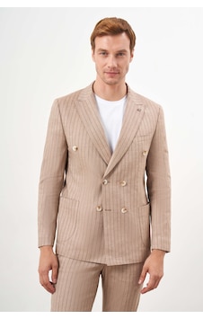 Morven Erkek Vizon Keten Trend Kruvaze Slim Fit Sivri Yaka Takım Elbise 24ys001011405 Vizon Morven Erkek Vizon Keten Trend Kruvaze Slim Fit Sivri Yaka Takım Elbise 24ys001011405 Vizon