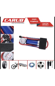Carub Hava Pompası Ayaktan Vakumlu Siyah