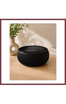 Storeşahin 3d Baskı Dekoratif Meyve Sepeti - Modern File Desenli Masaüstü Sunum Kasesi-siyah Shn0720 Storeşahin 3d Baskı Dekoratif Meyve Sepeti - Modern File Desenli Masaüstü Sunum Kasesi-siyah Shn0720