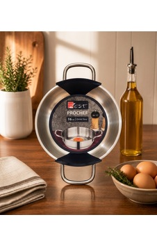 Zest Prochef Paslanmaz Çelik Yumurta Sahanı Gri Zest Prochef Paslanmaz Çelik Yumurta Sahanı Gri