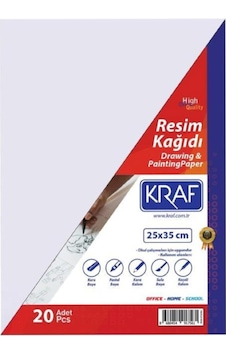Kraf 185019 20 Adet 25x35 CM Resim Kağıdı Kraf 185019 20 Adet 25x35 CM Resim Kağıdı