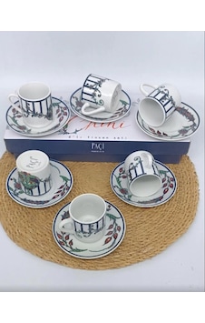 Şnr 101816 Kahve Fincan Takımı Chini 6'lı 1x6 Beyaz