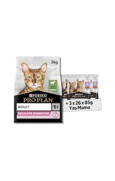 Pro Plan Delicate Kuzu Etli Kuru Kedi Maması 3 Kg + Purina Pro Plan Healthy Start Sos İçinde Hindi Etli Yavru Kedi Maması 85gr Pouch X 26 Adet X 3 Adet 103 Ivory Pro Plan Delicate Kuzu Etli Kuru Kedi Maması 3 Kg + Purina Pro Plan Healthy Start Sos İçinde Hindi Etli Yavru Kedi Maması 85gr Pouch X 26 Adet X 3 Adet 103 Ivory