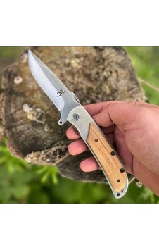 Knivox Browning 338 Ahşap Kabze Survival Kamp Çakısı Kahverengi Knivox Browning 338 Ahşap Kabze Survival Kamp Çakısı Kahverengi