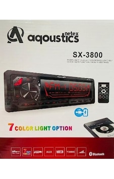 Aqoustics Sx 3800 Bt 7 Renk Bluetooth Özellikli Oto Teyp N11.793 Aqoustics Sx 3800 Bt 7 Renk Bluetooth Özellikli Oto Teyp N11.793