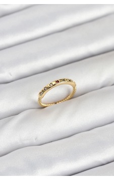 Buğz Pirinç Gold Renk Renkli Zirkon Taşlı Kadın Yüzük Diğer 96626422 Buğz Pirinç Gold Renk Renkli Zirkon Taşlı Kadın Yüzük Diğer 96626422