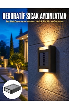 Solar Güneş Enerjili Çift Taraflı Duvar Lambası Çift Taraflı Duvar Lamba Güneş Enerjili Yeni Nesil Sarı Solar Güneş Enerjili Çift Taraflı Duvar Lambası Çift Taraflı Duvar Lamba Güneş Enerjili Yeni Nesil Sarı