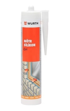 Würth Nötr Silikon Gri 310ml - Uv Dayanımlı, Elastik Sızdırmazlık Ve Dolgu Çözümü