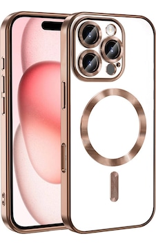 Apple Uyumlu iPhone 16 Pro Kılıf Kamera Korumalı M-safe Wireless Şarj Özellikli Zore Demre Kapak Bej Gold Apple Uyumlu iPhone 16 Pro Kılıf Kamera Korumalı M-safe Wireless Şarj Özellikli Zore Demre Kapak Bej Gold