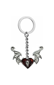 Kırmızı Yarasa Kanatlı Skull Heart Unisex Gotik Anahtarlık Asi Ruhun Karanlık Tutkusu Kırmızı Yarasa Kanatlı Skull Heart Unisex Gotik Anahtarlık Asi Ruhun Karanlık Tutkusu