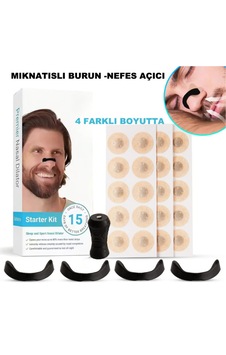 Horlama Önlemeye Yardımcı Mıknatıslı Burun Dilatörü 4'lü Set - Si
