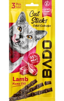 Bado Kedi Ödül Çubuğu Kuzu Etli 3x5gr Bado Kedi Ödül Çubuğu Kuzu Etli 3x5gr
