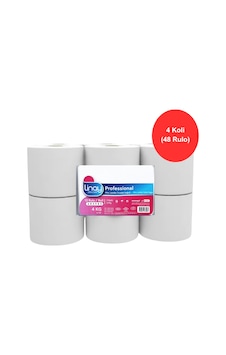 Linay Mini Jumbo Tuvalet Kağıdı 12 Rulo X 4 Koli Toplam 48 Rulo, 2 Katlı, 9.8 Cm X 95 M,%100 Selüloz Linay Mini Jumbo Tuvalet Kağıdı 12 Rulo X 4 Koli Toplam 48 Rulo, 2 Katlı, 9.8 Cm X 95 M,%100 Selüloz