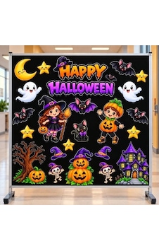Happy Halloween Temalı Hazır Fügür Kesim Pano Süsü Tüm Yaşlar Happy Halloween Temalı Hazır Fügür Kesim Pano Süsü Tüm Yaşlar