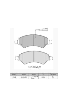 Autotech Db276-192 421-200 Ön Fren Balatası Fıat Ducato-boxer-movano-jumper 24 2.2d Mtj 2.3d Mtj 77361194-1695251780 - Autotech Db276-192 421-200 Ön Fren Balatası Fıat Ducato-boxer-movano-jumper 24 2.2d Mtj 2.3d Mtj 77361194-1695251780 -