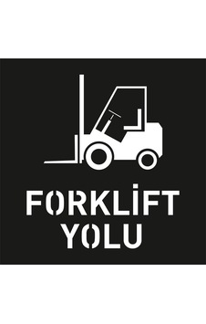 Forklift Yolu Şablonu Üretimi Forklift Yolu Boyama Şablonu Sembolü İmalat 50x50 Cm Forklift Yolu Şablonu Üretimi Forklift Yolu Boyama Şablonu Sembolü İmalat 50x50 Cm