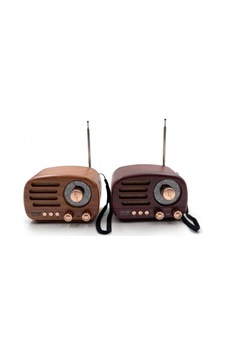 Ahşap Retro Radyo Çok Renkli