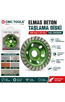 Cmc Tools Elmas Beton Taşlama Diski 100 Mm X 22 Mm Kod : Cmc 6049 Cmc Tools Elmas Beton Taşlama Diski 100 Mm X 22 Mm Kod : Cmc 6049
