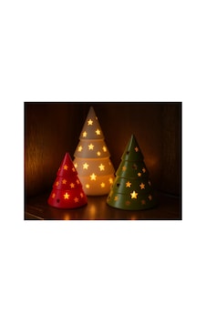 Yılbaşı Süsü 3 Adet Renkli Set Noel Ağacı, Yılbaşı Ağacı Dekoratif Biblo Hediyelik Led Mumlar Hediye Yılbaşı Süsü 3 Adet Renkli Set Noel Ağacı, Yılbaşı Ağacı Dekoratif Biblo Hediyelik Led Mumlar Hediye