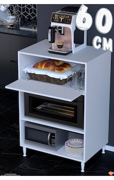 Ceren Çok Amaçlı Mikrodalga Mini Fırın Dolabı Ve Beyaz Mutfak Kiler Düzenleyici Standı 60x119x56 Cm Ceren Çok Amaçlı Mikrodalga Mini Fırın Dolabı Ve Beyaz Mutfak Kiler Düzenleyici Standı 60x119x56 Cm