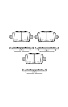 Opel İnsignia Arka Fren Balatasi 2018-2023 39037199 Lp3218 1.5 Cdtı, 1.6 Cdtı Opel İnsignia Arka Fren Balatasi 2018-2023 39037199 Lp3218 1.5 Cdtı, 1.6 Cdtı