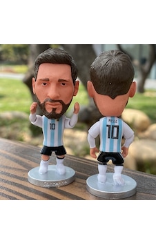 Soulader Lionel Messi Futbolcu Bebek Figürü - 2022 Dünya Kupası Arjantin Milli Takımı Forması - Koleksiyon Ve Oyun Modeli