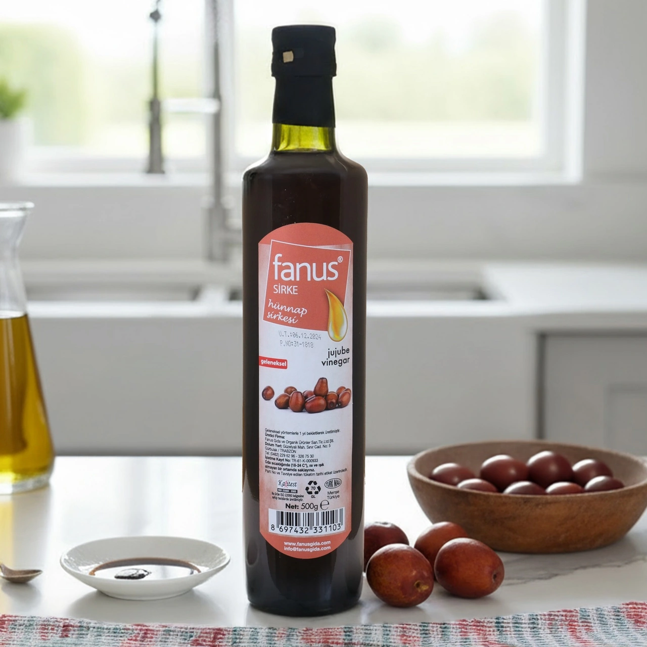 Fanus Hünnap Sirkesi 500 G