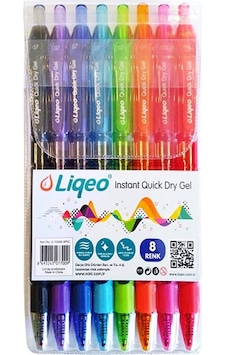 Noki Liqeo G-7008b İnstant Dry Gel Kalem 0.7 Mm 8'li Pvc Noki Liqeo G-7008b İnstant Dry Gel Kalem 0.7 Mm 8'li Pvc