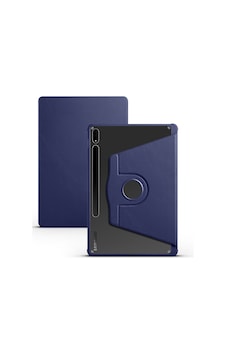 Galaxy Uyumlu Tab S7 Plus T970 Kılıf Zore Termik Kalem Bölmeli Dönebilen Standlı Kılıf-koyu Yeşil