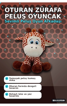 Bay 35 Cm Oturan Zürafa Peluş Oyuncak - Yumuşak Dolgulu, Bebek Ve Çocuk Odası İçin Bx-313538 Najmaddin Bay 35 Cm Oturan Zürafa Peluş Oyuncak - Yumuşak Dolgulu, Bebek Ve Çocuk Odası İçin Bx-313538 Najmaddin