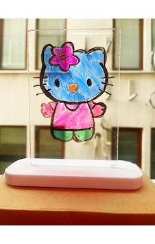Not Kurulu Led Gece Lambası Hediyelik Sil Yazı Tahtası Usb Li Şeffaf Not Kurulu Led Gece Lambası Hediyelik Sil Yazı Tahtası Usb Li Şeffaf