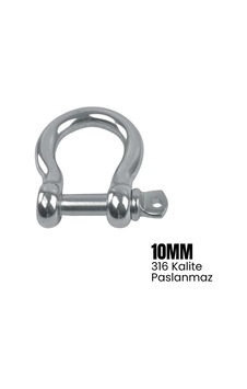Shuıvan Zincir Kilidi 10mm Omega Tip - 316 Paslanmaz-1650 Shuıvan Zincir Kilidi 10mm Omega Tip - 316 Paslanmaz-1650