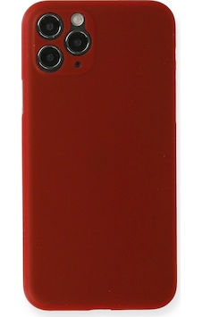 Cosmotex Newface Apple iPhone Uyumlu  11 Pro Max Kılıf Pp Ultra İnce Kapak - Kırmızı