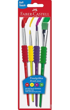 Faber 481600 Soft Touch Fırça 4 Çeşit Uç 10lu Faber 481600 Soft Touch Fırça 4 Çeşit Uç 10lu