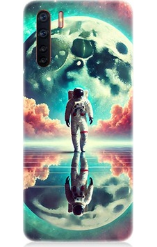 Oppo Reno 3 Uyumlu Ay Yolu Astronot Yolculuğu Desenli Silikon Kılıf Çok Renkli Oppo Reno 3 Uyumlu Ay Yolu Astronot Yolculuğu Desenli Silikon Kılıf Çok Renkli