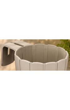 Bezos 3d Baskı Askılı Balkon Saksısı Dikey Çizgili Dekoratif Çiçek Ve Aromatik Bitki Saksısı - Bej Nxrlvng Bezos 3d Baskı Askılı Balkon Saksısı Dikey Çizgili Dekoratif Çiçek Ve Aromatik Bitki Saksısı - Bej Nxrlvng