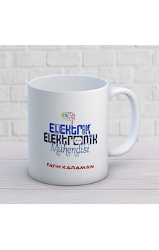 Kişiye Özel Elektrik Elektronik Mühendisi Kupa Bardak Çok Renkli Kişiye Özel Elektrik Elektronik Mühendisi Kupa Bardak Çok Renkli