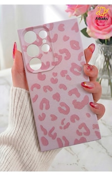 Fibaks Galaxy S25 Ultra Uyumlu Kılıf Pembe Leopar Şık Tasarımlı Premium İnce Soft Silikon Fibaks Galaxy S25 Ultra Uyumlu Kılıf Pembe Leopar Şık Tasarımlı Premium İnce Soft Silikon