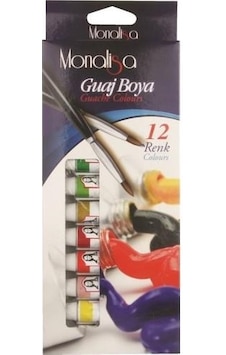 Südor Mona Lisa Guaj Boya 12 Renk X 12 Ml. Tüp Sd57512 Çok Renkli Südor Mona Lisa Guaj Boya 12 Renk X 12 Ml. Tüp Sd57512 Çok Renkli