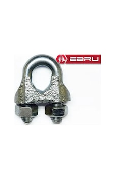 Ebru Çelik Halat Bağlama, Düğüm, Klemens 6 Mm - 5 Adet 0 - 10 CM 71122868 Ebru Çelik Halat Bağlama, Düğüm, Klemens 6 Mm - 5 Adet 0 - 10 CM 71122868