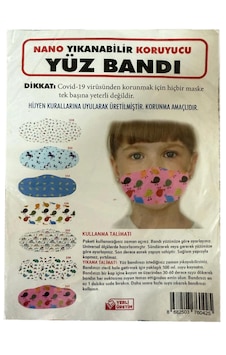 Nano Yıkanabilir Koruyucu Bez Maske Çocuk 12li Nano Yıkanabilir Koruyucu Bez Maske Çocuk 12li
